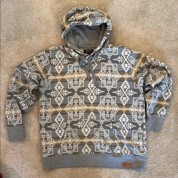 Ariat X Pendleton Gray Hoodie - Picture 1 of 6